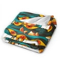 thumbnail image 2 of ZICANCN Throw Blanket Tattoo Art With Snake , Couch Ultra Soft Micro Fleece Sofa Bed Camping Travel Blanket for Adults, 60"x50", 2 of 8