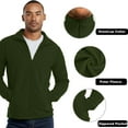 thumbnail image 6 of Men's Full-Zip Polar Fleece Jacket, Dark Green XL, 1 Count, 1 Pack, 6 of 7