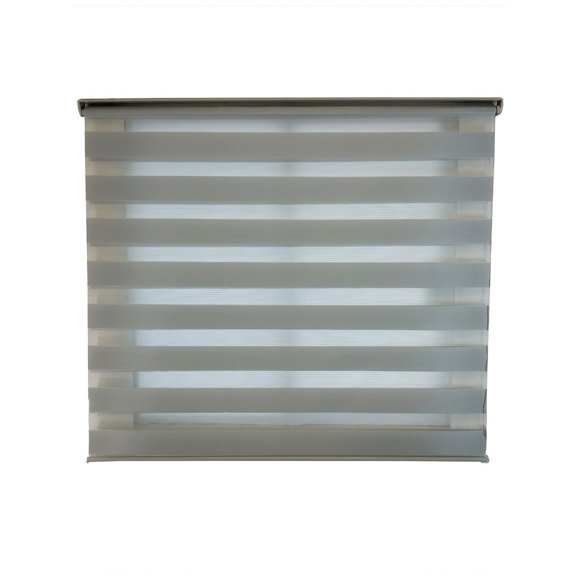 Persiana sheer elegance color gris, medida 200cm de ancho y 220cm de alto, controla la privacidad de luz. Vanguardista y lujoso.