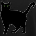 thumbnail image 3 of CafePress - Black Cat Silhouette Women's Dark Pajamas - Women's Short Sleeve Print T-Shirt and Pants Dark Cotton Pajama Set, 3 of 7