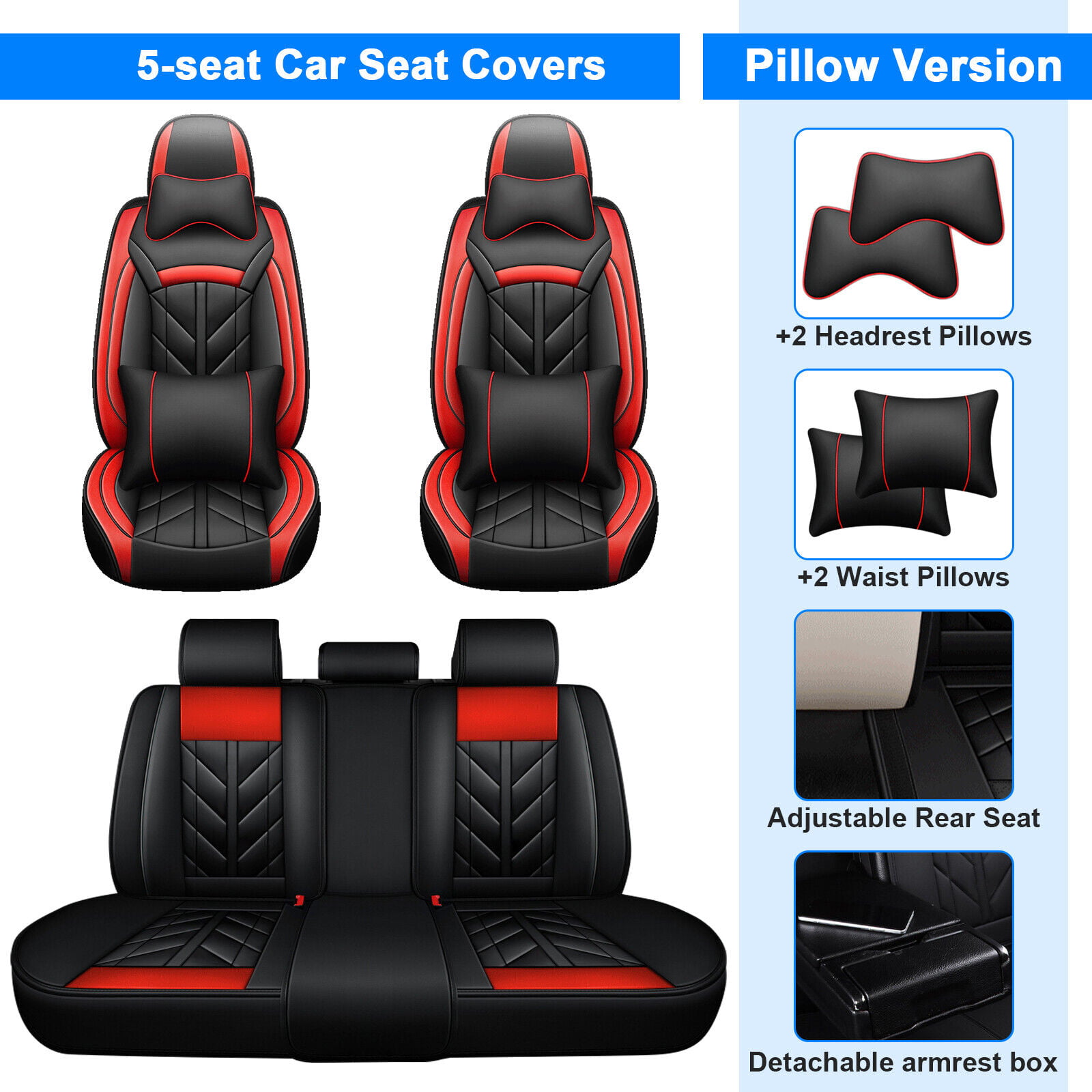  BREMER SITZBEZÜGE Dimension Car Seat Covers Compatible with  Audi A3 8Y Driver & Passenger Set from 2020 / Car Seat Cover Velour Faux  Leather Set of 2 in Black/Red Stitching : Automotive