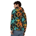 thumbnail image 4 of Goofa Palm Trees Pattern Mens Full-zip Hoodie, Zip-up Pullover Hooded Sweatshirt, Kangaroo Pocket Hoodie Ideal for Daily Wear, Travel, and Home-XX-Large, 4 of 5