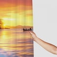 thumbnail image 3 of Fenyluxe Sunset Palm Tree Beach Pretty Shower Curtain Bathroom Decor Polyester Fiber Shower Curtain for Bathroom Decoration with Hooks 60x72, 3 of 7