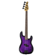 thumbnail image 2 of Sawtooth EP Series Electric Bass Guitar with Gig Bag & Accessories, Trans Purple and Free Music Lessons, 2 of 10
