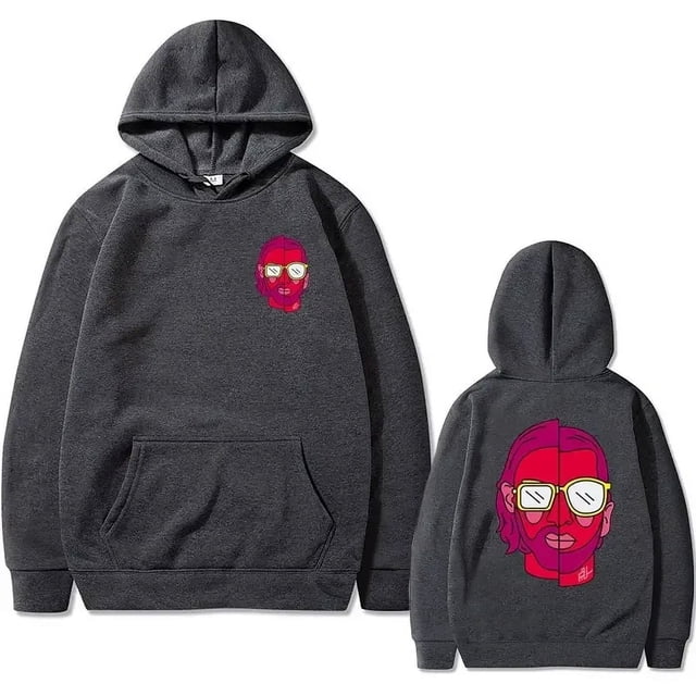 Le Monde Chico Sudadera con capucha con estampado gráfico de doble cara álbum PNL Rap francés sudaderas con capucha de Hip Hop ropa hombres mujeres marca de moda ropa de calle