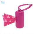 thumbnail image 5 of Voyager Reflective Leash Bag Dispenser Set with Neoprene Handle, 5ft Long, Supports Small, Medium, and Large Breed Puppies, Cute and Heavy Duty for Walking, Running, and Training - Fuchsia, M, 5 of 6