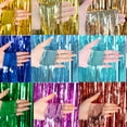 thumbnail image 5 of CCOCC 3.3 ft x 6.6 ft Metallic Red Tinsel Foil Fringe Curtains Party Photo Back Drop Party Streamers for Birthday,Graduation,New Year Eve Decorations Wedding Decor 2 Pack, 5 of 7