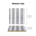 thumbnail image 3 of Multi-Shape Mdf Cork Coaster 4 Pieces Of Anti-Slip, Anti-Wear And Anti-Fouling 3.9in Easy To Clean And Stable Structure Ghostwhite Stripe_2 Square, 3 of 7