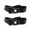 Black, variant on SafeTBoy 659634 IH Scout 1961-1980 Standard 2 Point Gray & Grey Lap Bucket Seat Belt Kit - 2 Belts