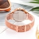 thumbnail image 5 of Reloj de cuarzo para mujer, relojes para mujer vansvar, reloj casual de cuarzo de acero inoxidable para mujer, reloj de cuarzo con flores y diamantes de imitación., 5 of 5