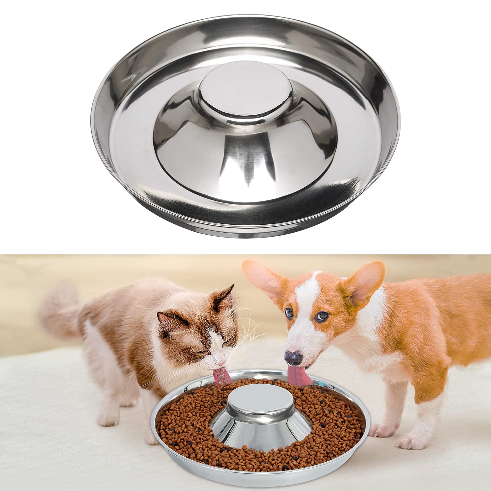 Pets Whelping Weaning Dishes, Puppy Feeding Bowl for Litters, Stainless