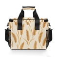 thumbnail image 7 of FORMRS Insulated Cooler Bag 24 Cans Capacity Soft Leakproof Lunch Box with Side Pockets, Wheat Ears Pattern, 7 of 7