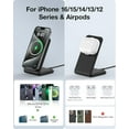 thumbnail image 2 of fuzhong-Magnetic Wireless Charger, Compatible with MagSafe Charger, Fast Charging with PD 20W USB-C Adapter & Charging Cable for iPhone 16 15 14 13 12 Pro Max Plus Mini, Black, 2 of 4