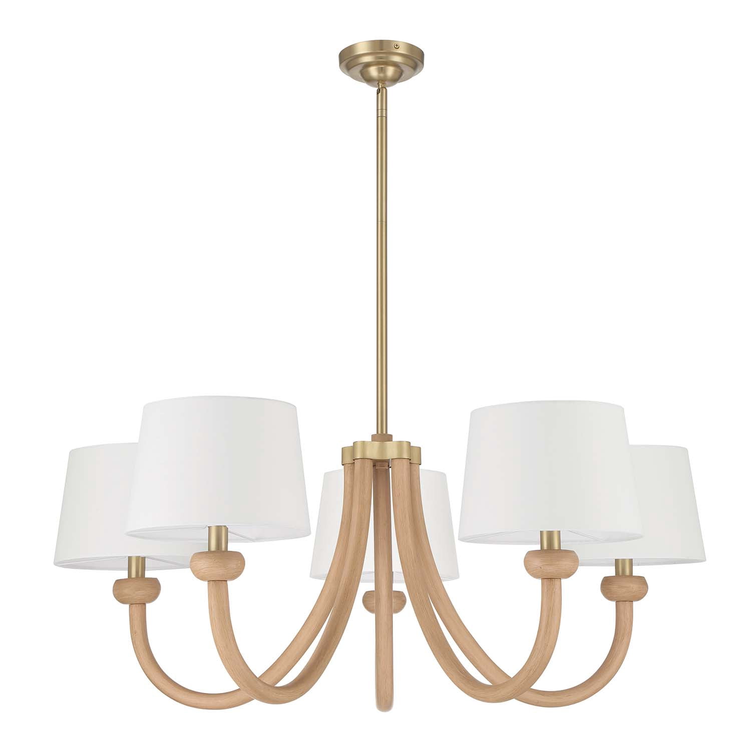 Marisol - 5-Light Chandelier - Champagne Brass