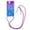 Purple Blue, variant on Quicksand Phone Case for iphone 16e Gradient Color Phone Case with Breakaway Safety Clip Adjustable Neck Lanyard
