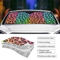 thumbnail image 5 of XMXY Car Sun Shade Windshield, Color Leopard Print Automotive Front Window Sun Visor for Cars SUV Trucks, Small Size, 5 of 8