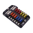 thumbnail image 1 of Caja de fusibles para coche, tipo tornillo de inserción con luz indicadora de LED multidireccional negativa, accesorios para barcos, 1 of 3