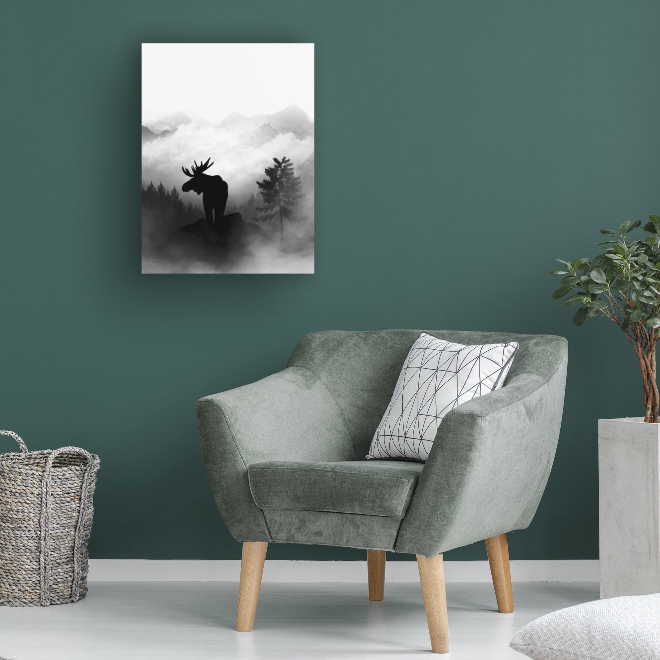 Trademark Fine Art Gabriella Roberg Moose Canvas Wall Art