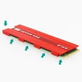 thumbnail image 2 of Disipador térmico de aluminio Sunnimix 2 Paquetes PCIe M.2 con Almohadilla Térmica Rojo, 2 of 8