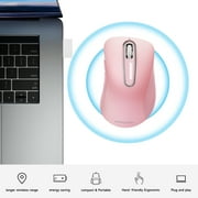 Wireless Mouse, 2.4GHz with USB Receiver, 1200 DPI Optical Tracking, 5 Buttons,Ambidextrous PC/Mac/Laptop -Pink
