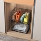 thumbnail image 4 of Cesta de frutas de 2 niveles para carrito de almacenamiento de cocina apilable de metal, 4 of 8