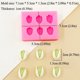 thumbnail image 4 of Molde for hielo de silicona con 6 cavidades de pistacho, moldes antiadherentes y reutilizables de calidad alimentaria for hielo, chocolate, mousse, gelatina y dulces, 4 of 4
