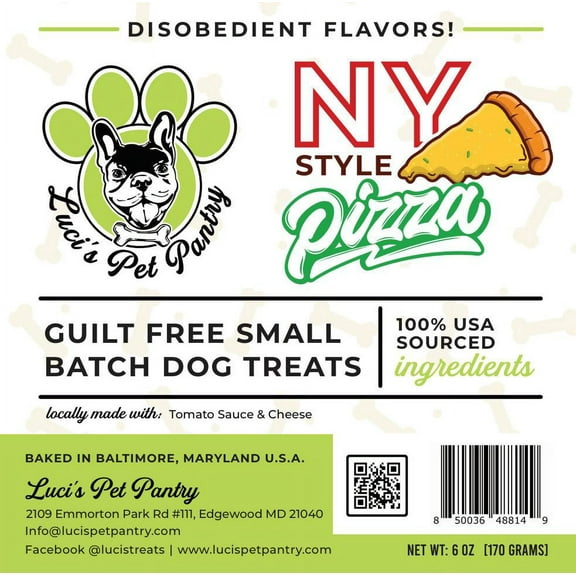 NY Style Pizza "Tomato Sauce & Cheese Biscuits" Dog & Puppy Treats! 6 oz. Treat Bag of Yummy Goodness!