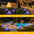 thumbnail image 6 of COWIN 4 Pack 3.9'' Solar Globe Lights Outdoor Waterproof ,30 LED Cracked Glass Globe Solar Power Ground Lights,Solar Orbs Outside-Outdoor Decorations Patio & Yard Lawn Backyard Decor(Multicolor), 6 of 8