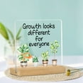 thumbnail image 3 of Acrylic Desk Sign With Stand 4X4 Inch Quote Plaque Uncharged With Protective Film For Office Classroom & Cubicle Decor Gift Classroom | Desk Accessory | Decorative Acrylic Plaque, 3 of 6