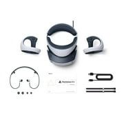 PlayStation VR2 bundle plus 4 Must-Play VR2 Games: Gran Turismo 7, Resident Evil 4, Resident Evil 8, No Mans Sky, and Microfiber Cleaning Cloth - PlayStation 5 PSVR2 - White