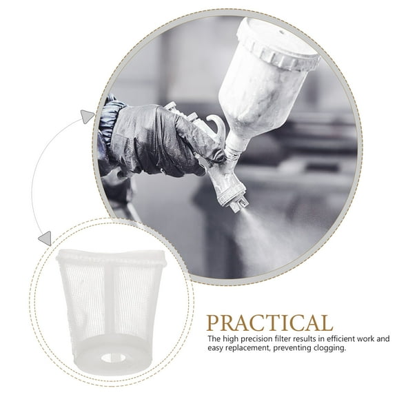 Supvox Airless Sprayer Filters Mesh White Plastic for Home Improvement Projects 10Pcs