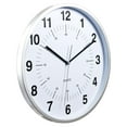 thumbnail image 5 of kieragrace Synchro Silent Wall Clock, 12 Inch, 3/4 Inch Deep - Silver, 5 of 5