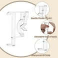 thumbnail image 3 of 12pcs Valance Clips, 2in Clear Plastic Valance Hidden Retainer Holder Installation Bracket for Horizontal Wood and Faux Wood Blinds, 3 of 6