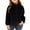 Black, variant on Girls Sherp𝐚 Fleece Coats Zip up Fuzzy Turtleneck Jackets Teen Kids Winter Warm Plain Soft Outwear with Pockets