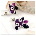 thumbnail image 2 of KATGI Fashion Beautiful Goldfish Austrian Purple Crystal Charm Earrings, 2 of 2