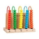thumbnail image 4 of Juguete Ábaco Montessori Hugo de madera 5 filas Mano Ojo Coordinación Matemáticas, 4 of 10