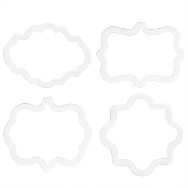 4 unids/set DIY molde para hornear galletas de pastel de plástico creativo