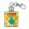 thumbnail image 1 of Namaste Gumby - Yoga Meditation Stainless Steel 1oz Mini Flask Key Chain, 1 of 4