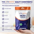 thumbnail image 6 of Vitamatic BCAA Powder – 2:1:1 Instantized Branched Chain Amino Acid – 6000 mg per Serving – L-Leucine, L-Isoleucine & L-Valine – Unflavored – Supports Fitness & Active Lifestyle - 500 Gram, 6 of 9