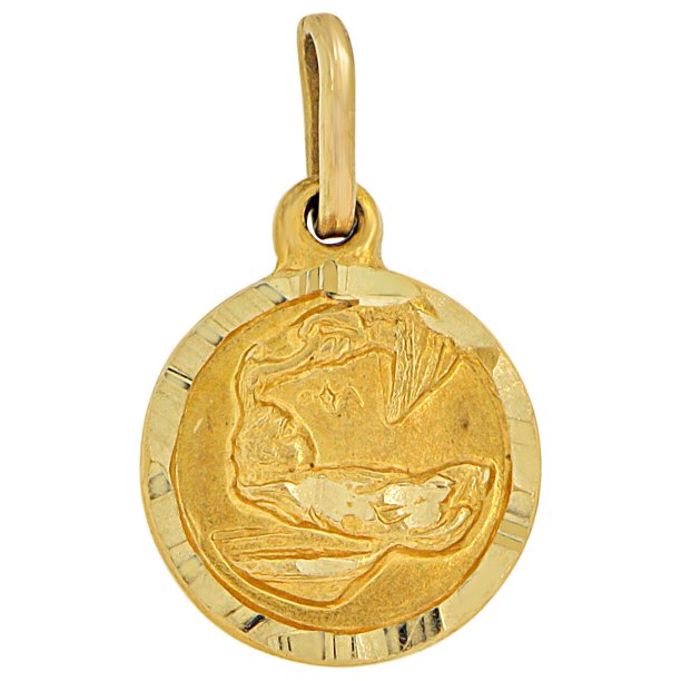 GiveMeGold 14k Yellow Gold, Mini Baptism Christening Religious