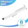thumbnail image 2 of Uxcell Stylus Pens for Touch Screens, High Precision Universal Bling Stylus Crystal Metal Capacitive Pens White, 2 of 7