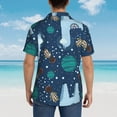 thumbnail image 4 of Fotbe Alpaca Astronaut in Space Camisa Hawaiana para Hombre Unisex – Camisa Casual de Verano con Botones de Manga Corta de Algodón y Lino,Large, 4 of 7