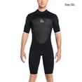 thumbnail image 4 of Greeniant Traje de buceo de alta eficiencia a prueba de frío de una pieza estilo de manga corta transpirable agradable a la piel traje de baño clásico Deportes acuáticos Hombres Negro 3XL Greeniant OD020692-06, 4 of 6