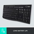 thumbnail image 4 of Restored Logitech K270 Wireless Keyboard for Windows, 2.4 GHz Wireless, Full-Size, Number Pad, 8 Multimedia Keys, 2-Year Battery Life, Compatible with PC, Laptop (Refurbished), 4 of 5