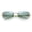 Green, variant on Womens Rimless Star Rhinestone Jewel Rectangle Wrap Fancy Sunglasses Gold Green - Green