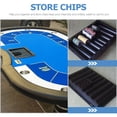 thumbnail image 2 of SHISUYAN Poker Chip Tray Table Chips Tray Poker Chip Holder Plastic Table Chip Tray, 2 of 8