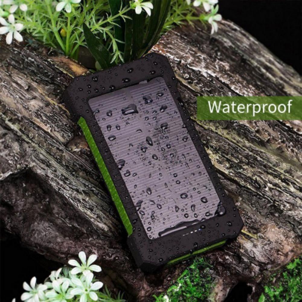 Solar Charger Power Bank 50000mAh Portable Charger Solar for Cell Phone, Waterproof External Backup Battery USB Power Bank with Flashlight for Camping Hiking Outdoor or Emergency