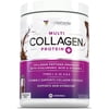 Vitauthority Multi Collagen Peptides Hydrolyzed Protein Powder, Peach Mango, 10 oz