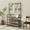 Black, variant on HioHa Coat and Shoe Rack, Hall Tree for Entryway with 4-Tier Storage Shelves,Storage Organizer with 8 Hooks for Bedroom, Hallway, Office, Black
