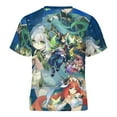 thumbnail image 5 of Genshin Impact Kids Short Sleeve Tee Shirt Novelty Crewneck T-Shirts Unisex Summer Blouse Tops for Boys Girls 160CM, 5 of 8